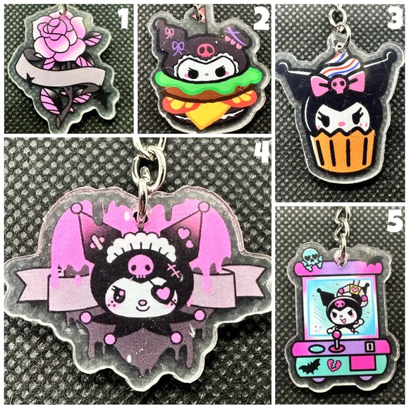Krazy Kuromi KBK Acrylic Keychains - Picture 2 of 9
